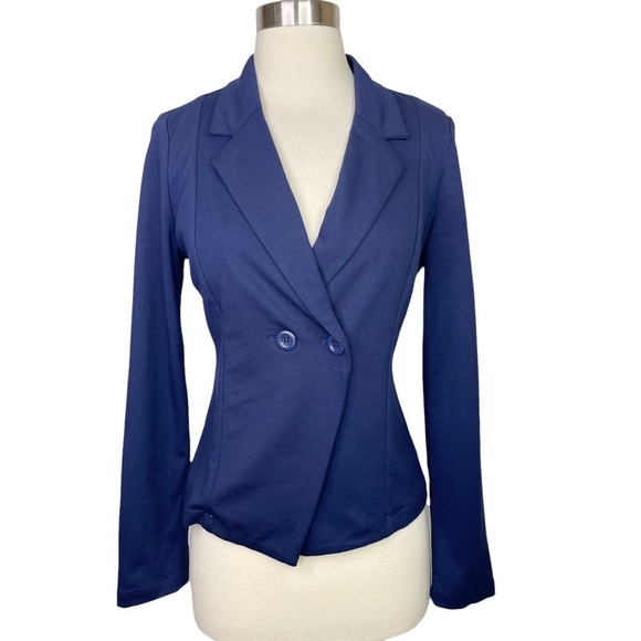 Stitch Fix l Crescent Palmerson Double Breasted Knit Blazer, Smal - Picture 1 of 9